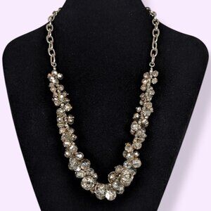 Vera Wang Metallic Cluster Bead Necklace